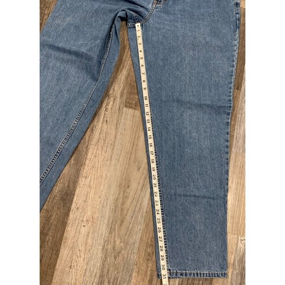 Eddie Bauer High-Waisted Denim Jeans Womens Size 18 Light Wash Relaxed Fit - Picture 10 of 13
